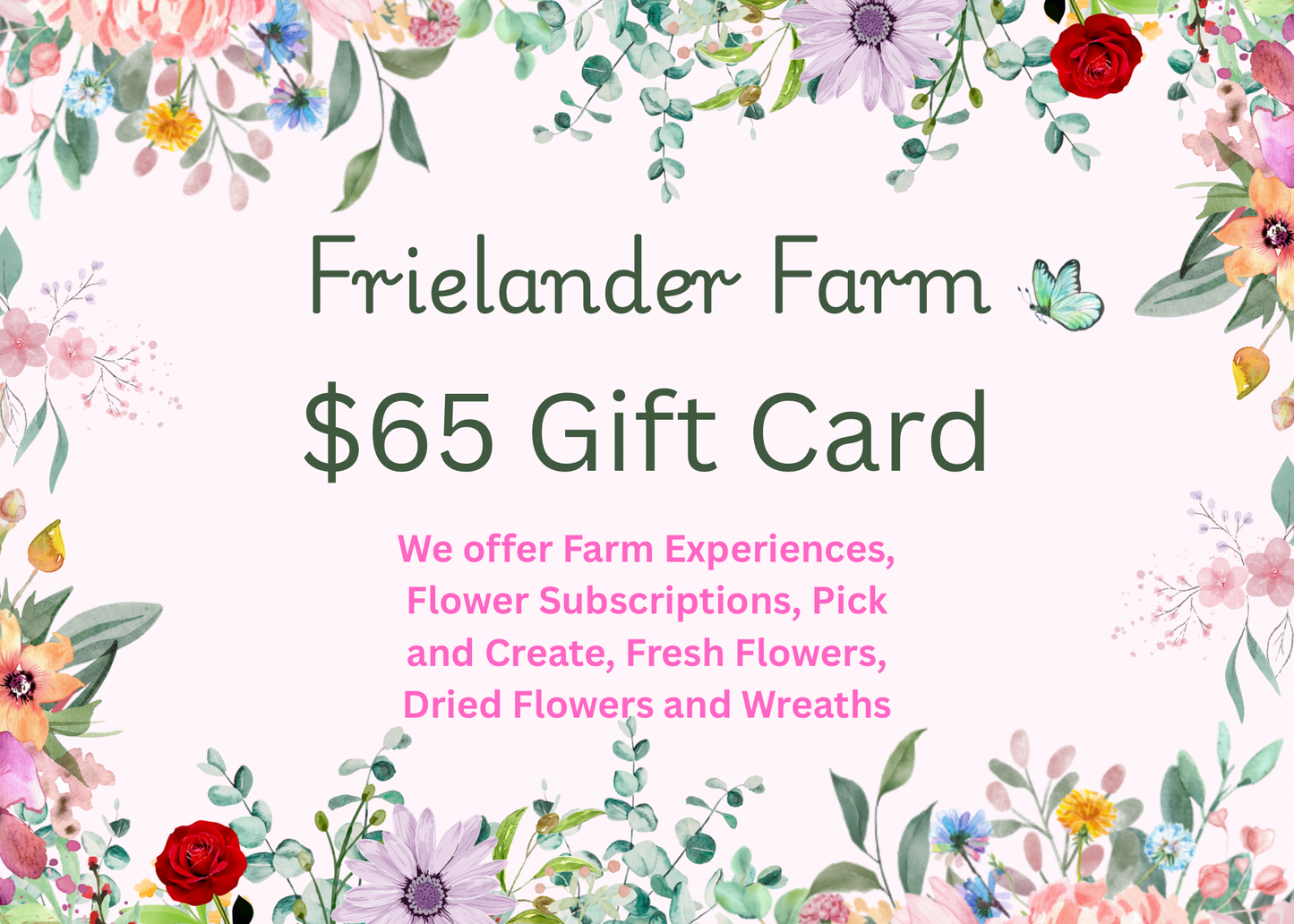 Frielander Farm Gift Card