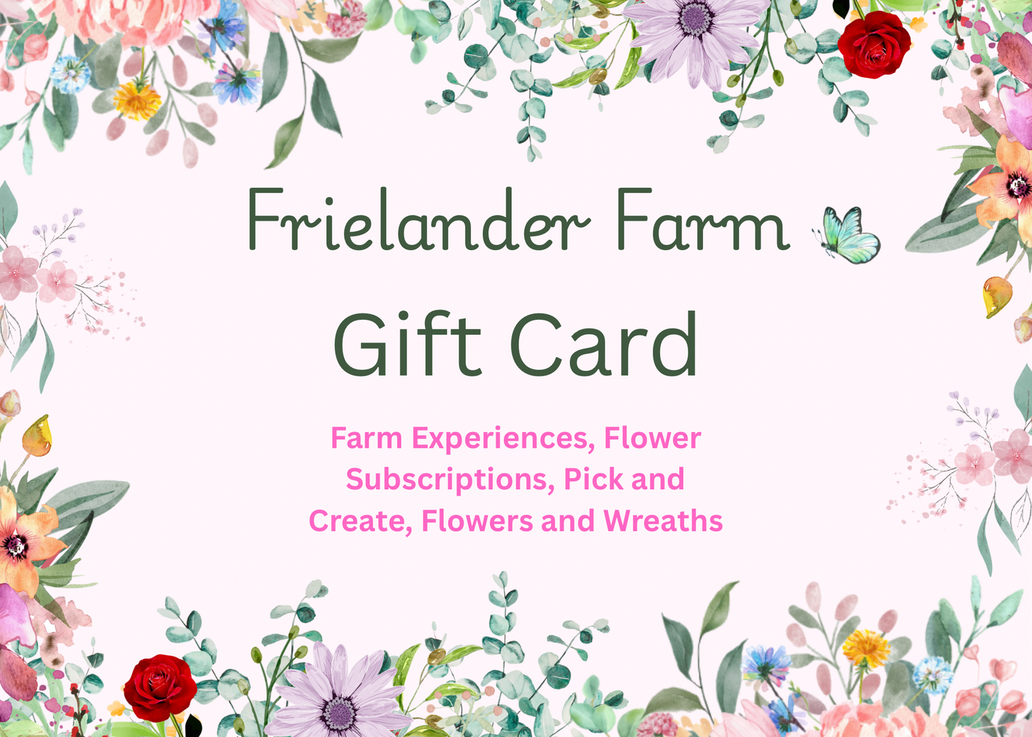 Frielander Farm Gift Card